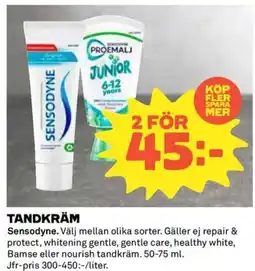 Coop SENSODYNE Tandkräm erbjuda