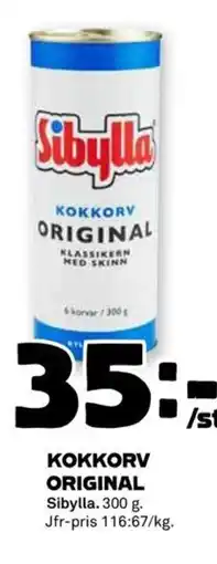 Coop Sibylla Kokkorv original erbjuda