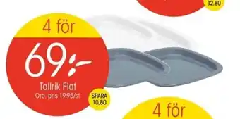 EKO Tallrik Flat 4st erbjuda