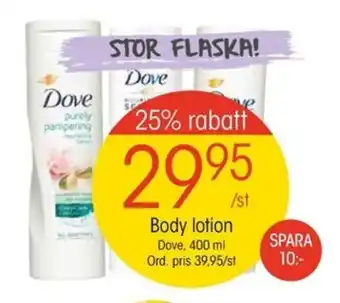 EKO Body lotion Dove 400ml erbjuda