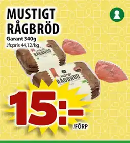 Matvärlden Tensta Garant Mustigt rågbröd erbjuda