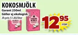 Matvärlden Tensta Garant Kokosmjölk erbjuda