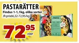 Matvärlden Tensta Findus Pastarätter erbjuda