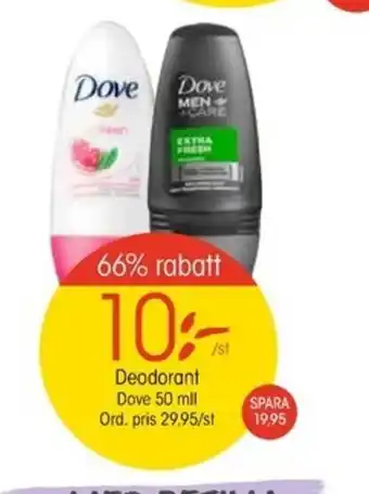 EKO Deodorant Dove 50ml erbjuda