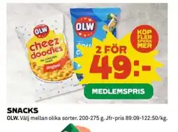 Coop OLW Snacks erbjuda