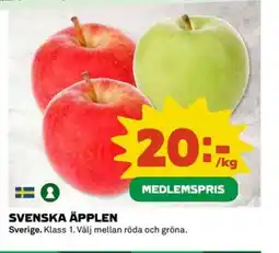 Coop Svenska äpplen erbjuda