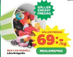 Coop Lösviktsgodis erbjuda