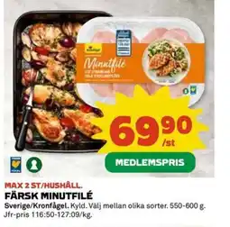 Coop Färsk minutfilé erbjuda