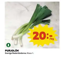 Coop Purjolök erbjuda
