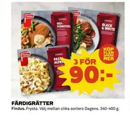 Coop FINDUS Färdigrätter erbjuda