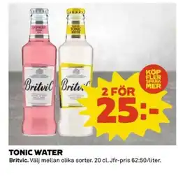 Coop Britvic Tonic water erbjuda
