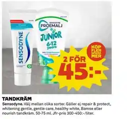 Coop SENSODYNE Tandkräm erbjuda
