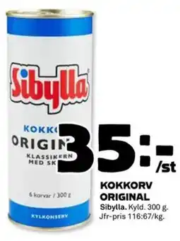 Coop Sibylla Kokkorv original erbjuda