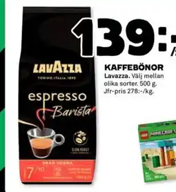 Coop LAVAZZA Kaffebönor erbjuda