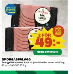 Coop Smörgåspålägg erbjuda