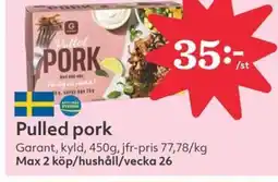 Hemköp Garant Pulled pork erbjuda