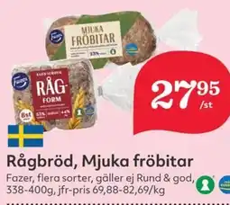 Hemköp FAZER Rågbröd, Mjuka fröbitar erbjuda