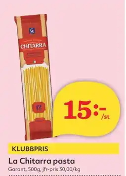 Hemköp Garant La Chitarra pasta erbjuda