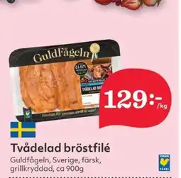 Hemköp Guldfågeln Tvådelad bröstfilé erbjuda