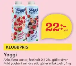 Hemköp Arla Yoggi erbjuda