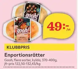 Hemköp Gooh Enportionsrätter erbjuda