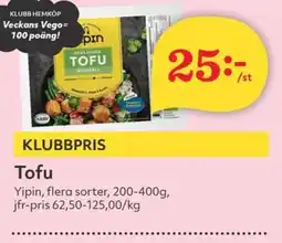 Hemköp Yipin Tofu erbjuda