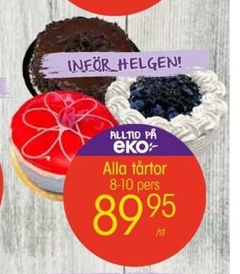 EKO Alla tårtor erbjuda