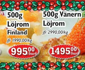 T-jarlen 500g Löjrom erbjuda