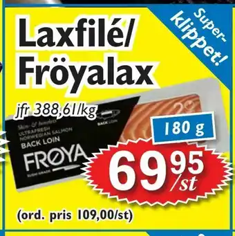 T-jarlen Laxfilé/ Fröyalax erbjuda