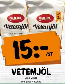 Bazaar Food market GULIN Vetemjöl erbjuda