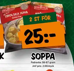 Bazaar Food market Podravka Soppa erbjuda