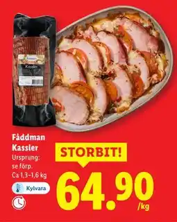 Lidl Fåddman Kassler, SEK 64.9 erbjuda
