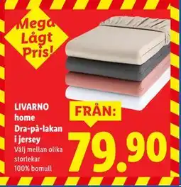 Lidl LIVARNO home Dra-på-lakan i jersey erbjuda