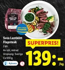 Lidl Svea Lantkött Flapsteak, SEK 139 erbjuda