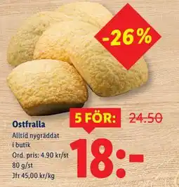 Lidl Ostfralla, SEK 18 erbjuda