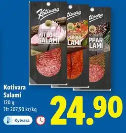 Lidl Kotivara Salami, SEK 24.9 erbjuda