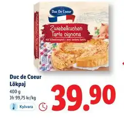 Lidl Duc de Coeur Lökpaj, SEK 39.9 erbjuda
