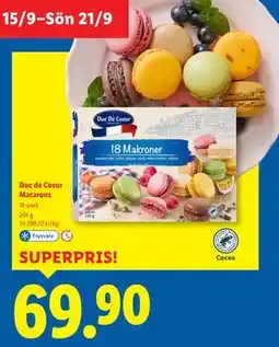 Lidl Duc de Coeur Macarons, SEK 69.9 erbjuda