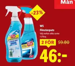 Lidl W5 Fönsterputs, SEK 46 erbjuda