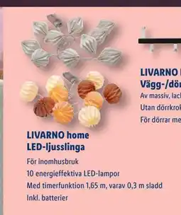Lidl LIVARNO home LED-ljusslinga, SEK 79.9 erbjuda
