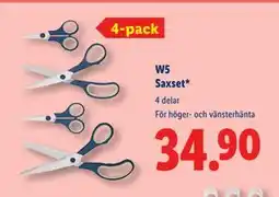 Lidl W5 Saxset, SEK 34.9 erbjuda