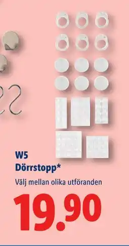 Lidl W5 Dörrstopp, SEK 19.9 erbjuda