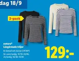 Lidl esmara Långärmade tröjor, SEK 129 erbjuda