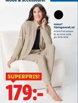 Lidl esmara Träningsoverall, set, SEK 179 erbjuda