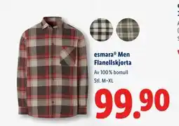 Lidl esmara Men Flanellskjorta, SEK 99.9 erbjuda