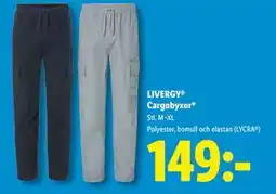 Lidl LIVERGY Cargobyxor, SEK 149 erbjuda