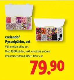 Lidl crelando Pysselpärlor, set, SEK 79.9 erbjuda