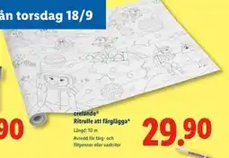 Lidl crelando Ritrulle att färglägga, SEK 29.9 erbjuda