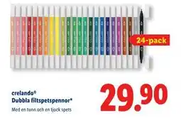Lidl crelando Dubbla filtspetspennor, SEK 29.9 erbjuda