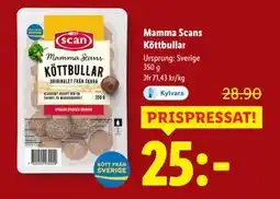 Lidl Mamma Scans Köttbullar, SEK 25 erbjuda